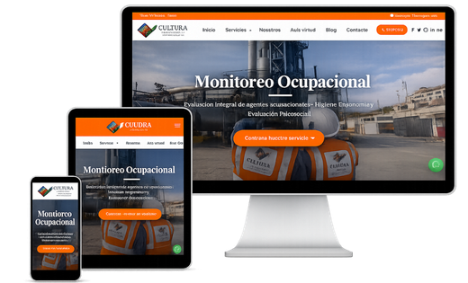 Plataforma de Cultura QHSE en diferentes dispositivos